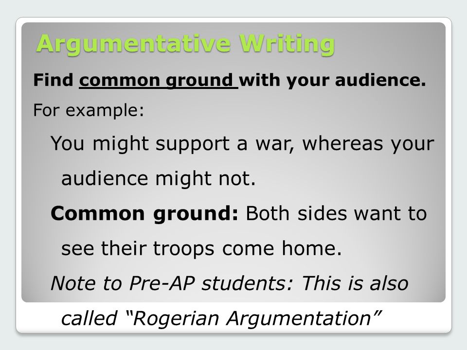 argumentative essay both sides